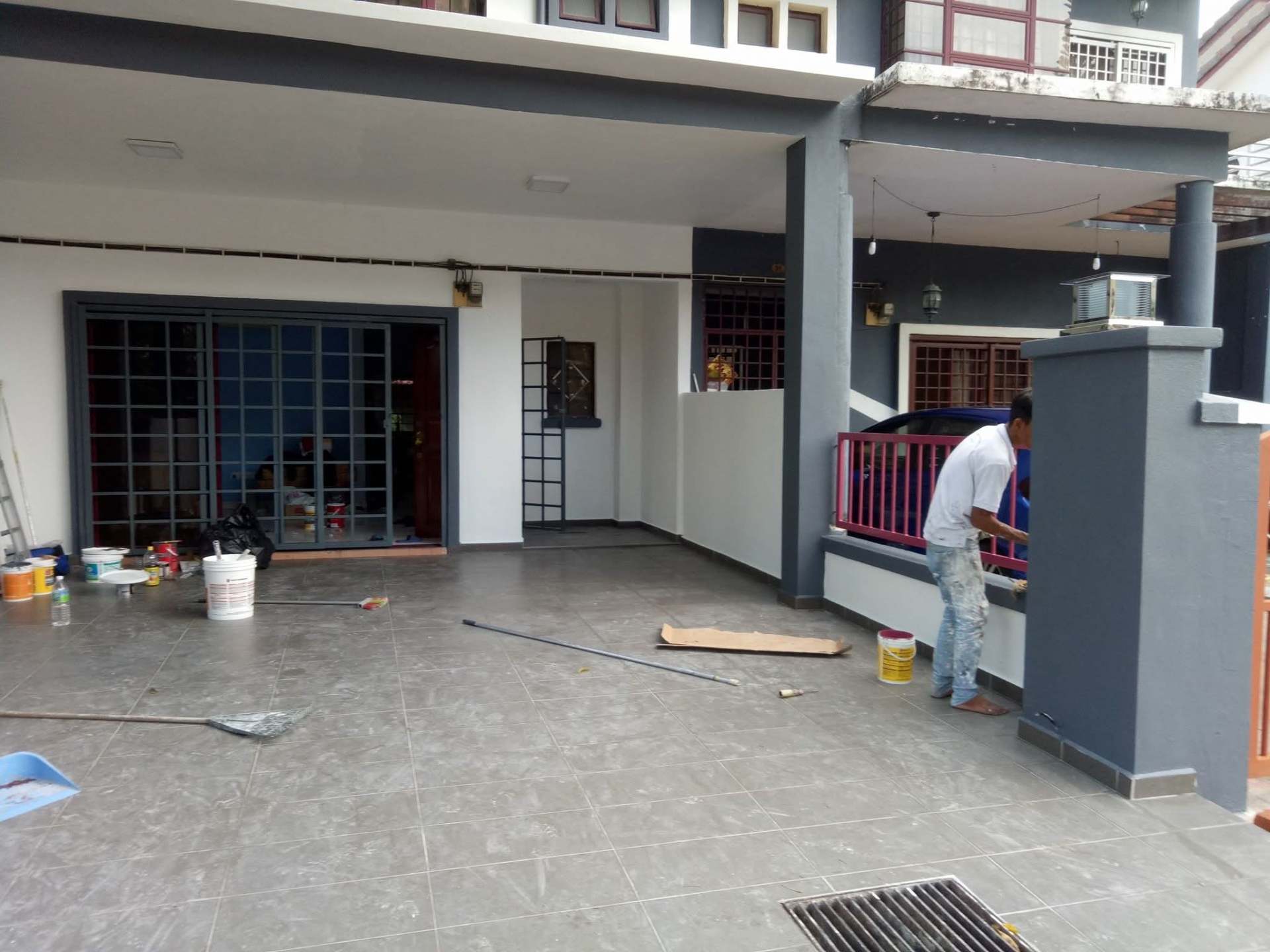 Cat Eksterior & Pagar Rumah Teres